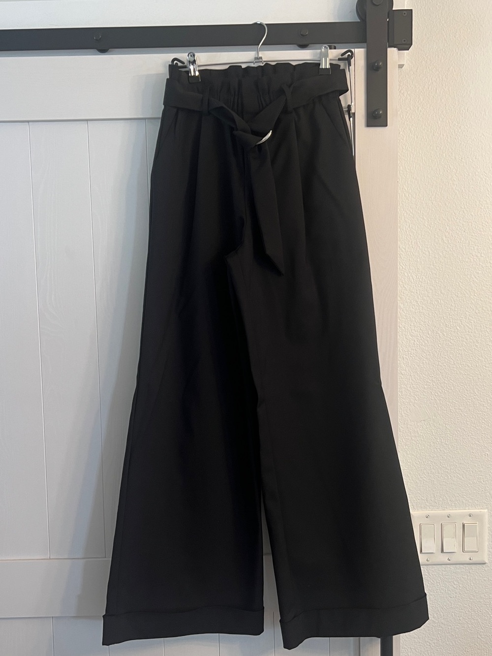 Gibson Latimer High-Waist Paperbag Wide-Leg Pants